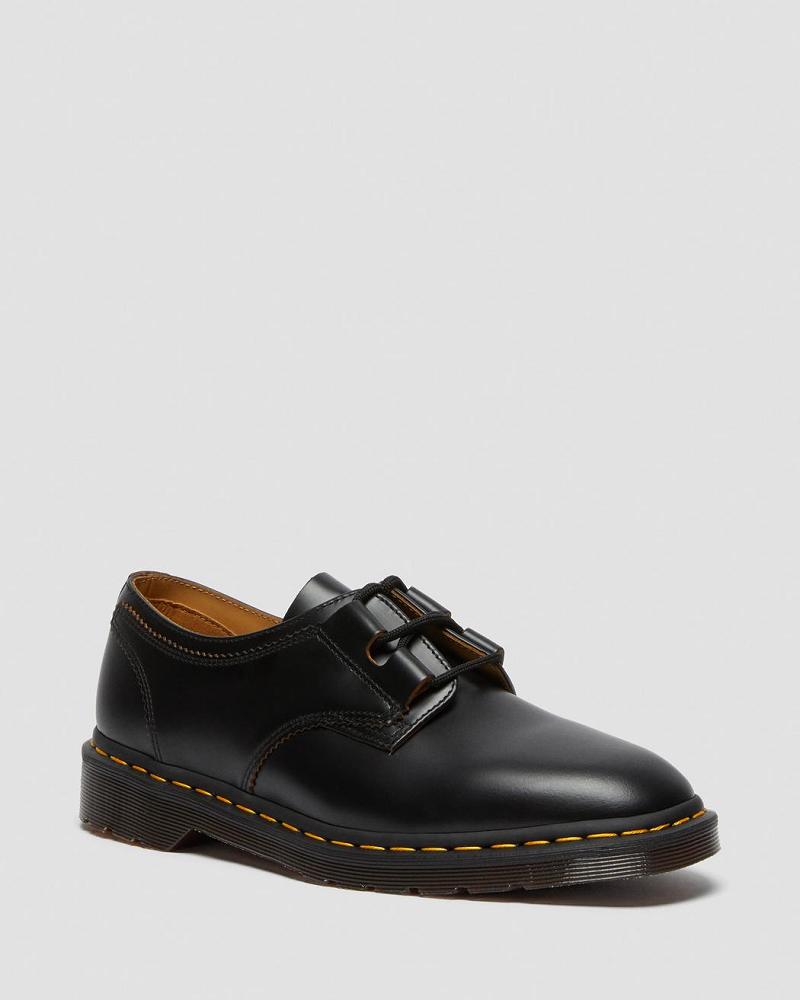 Dr Martens 1461 Ghillie Læder Oxford Sko Dame Sort | DK 347RVD